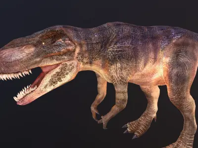 Giganotosaurus t - rex Low-poly 3D model