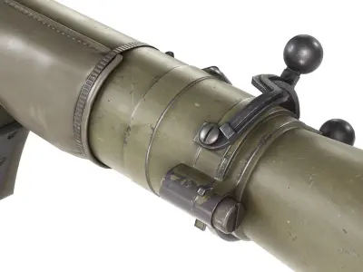 PBR Carl Gustaf M2  Recoilless Rifle Low-poly 3D model