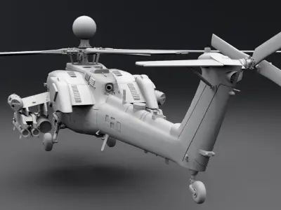 Mi28NM Night Hunter scale model 3D print model