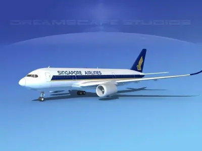 Airbus A350-800 Singapore Airlines 3D model