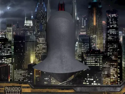 Batman Cowl In The Style Of State Farm Commercial 3D model