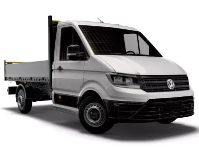 VW Crafter Single Cab Tipper 2021 3D model