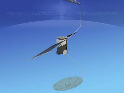 COMSAT MUOS Satellite 3D model
