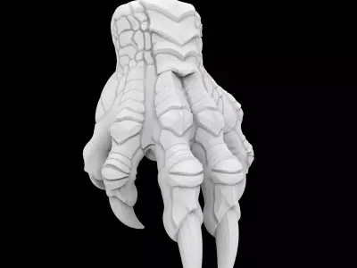 Double Finger Claw 3D Print Model 3D print model