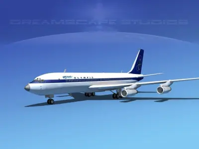 Boeing 707 Olympic 3D model