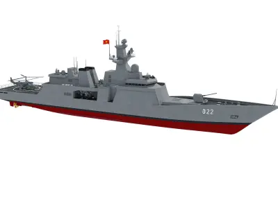 HQ022 battle ship Vietnam 3D model
