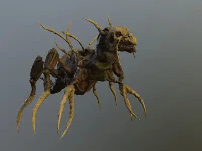 Monster Bone Beetle Low-poly 3D model