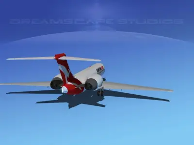 Boeing 717-200 Qantas Link 3D model