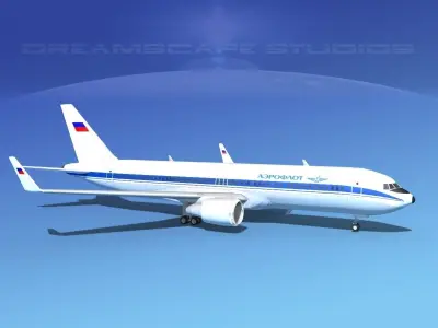  Boeing 767-300 Aeroflot 1 3D model