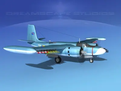 Douglas A-26K Invader Congo 3D model