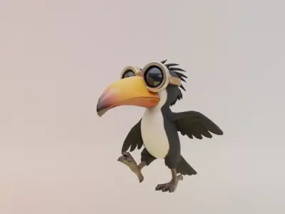 Fruli Frula Italian brainrot Low Poly Character Low-poly 3D model