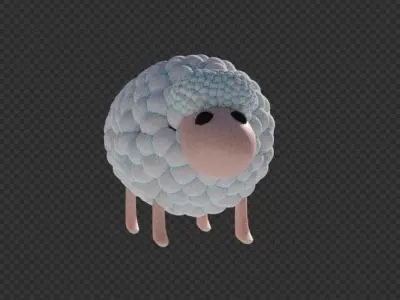 Simple sheep 3D model