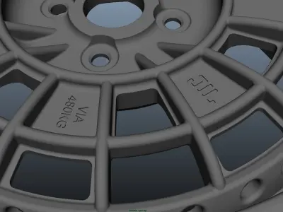 Mugen NR10R 17in JDM rare rim - RIM ONLY - 3D model