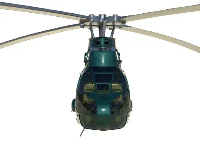 Military Helicopter Puma AS330 3D model