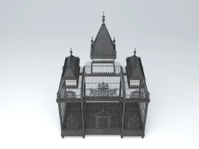 VICTORIAN BIRD CAGE 3D model