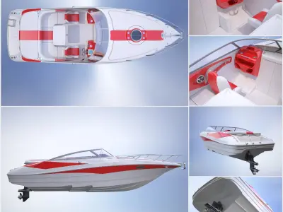 speed wea boat 3D model