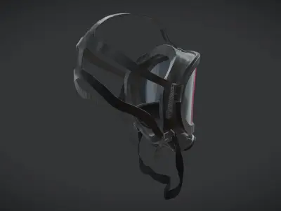 Fernez Willson NATO Mask Low Poly Low-poly 3D model