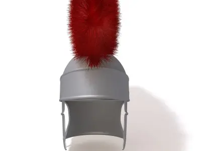 Roman helmet cartoon 3D model