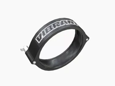 Vibrant HD V-Band clamp Low-poly 3D model