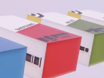 Ammo Boxes - Simple Low Poly Toon Stylized Low-poly 3D model