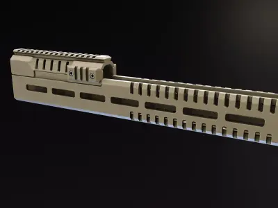 Rotor43 AK12 handguard Low-poly 3D model