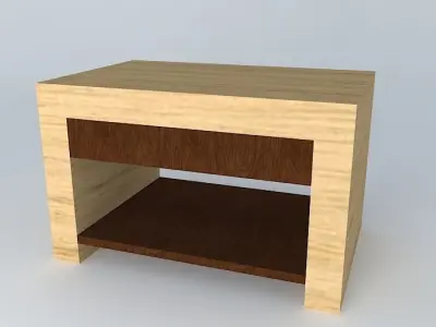 bedside table nightstand Free 3D model