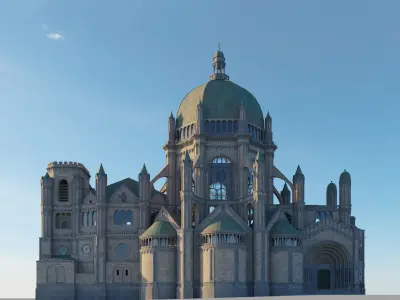 Royal Sainte Marie Church in Brussel Belgium 3D model