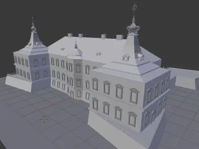 Castle de la Fartin Low-poly 3D model
