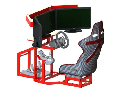 Car Racing Simulator Free 3D model