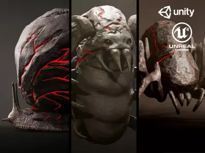 Land Insects2 Pack - Game Ready Low-poly 3D models Low-poly 3D model