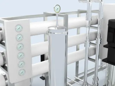 Reverse Osmosis RO Unit 3D model