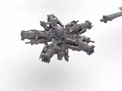 Helicopter Propeller Mi-8 3D print model