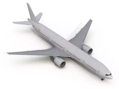 Download 3D Model of Boeing 777-300 3D model