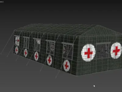 Military Medical Tent 3D model