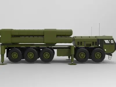THAAD Terminal High Altitude Area Defense 3D model