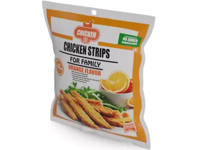 Deli sausages Chicken Strips Low-poly 3D model