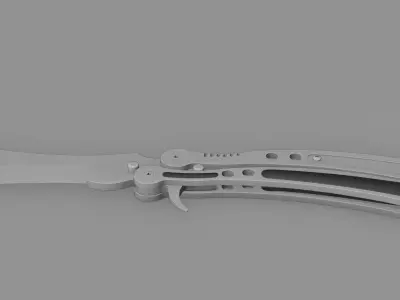 Butterfly knife 3D model