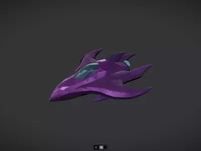 Spacecraft Jet aircraft plane 3dmodel 6 3D model