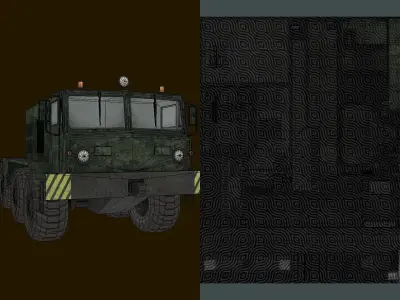 Military Vehicle SV Low-poly 3D model