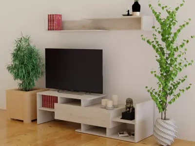 AlphaB2B STANDARTTVSONOMA Tv Unit Free low-poly 3D model
