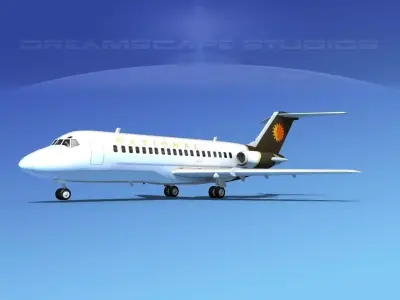 Douglas DC-9-15 National 3D model