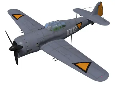 Koolhoven FK58 3D model
