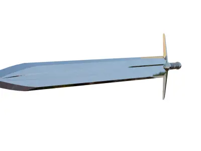 Medieval Long Sword 3D model