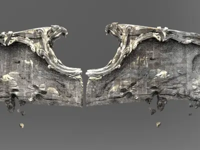 Angel Wings of Stone 3D model