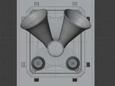 Siren-Alarm-2-Output-Module 3D model