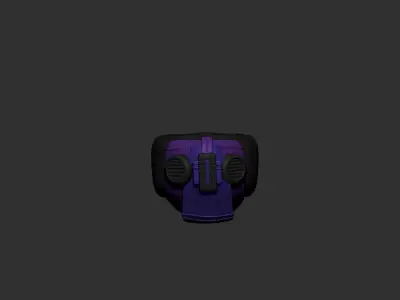 helmet high poly sculpt 3d printable ver 7 3D model 3D model