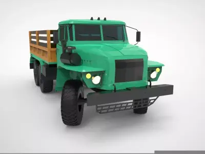 Truck Ural-4320 3D model