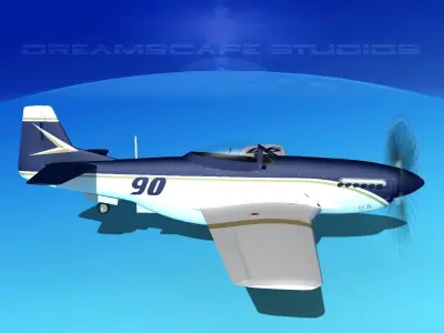 P-51 Mustang Sport V10 3D model