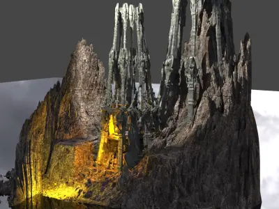 Dark Moria ore Tower 6 3D model