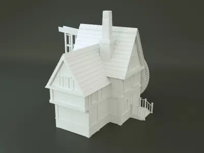 Watermill 3d model 3D model
